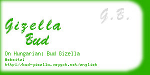 gizella bud business card